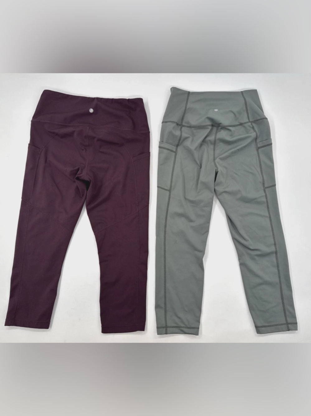 Yogalicious Lux Leggings Womens Large Lot of 2 Crop Capri Yoga Stretch Pockets - Picture 6 of 13